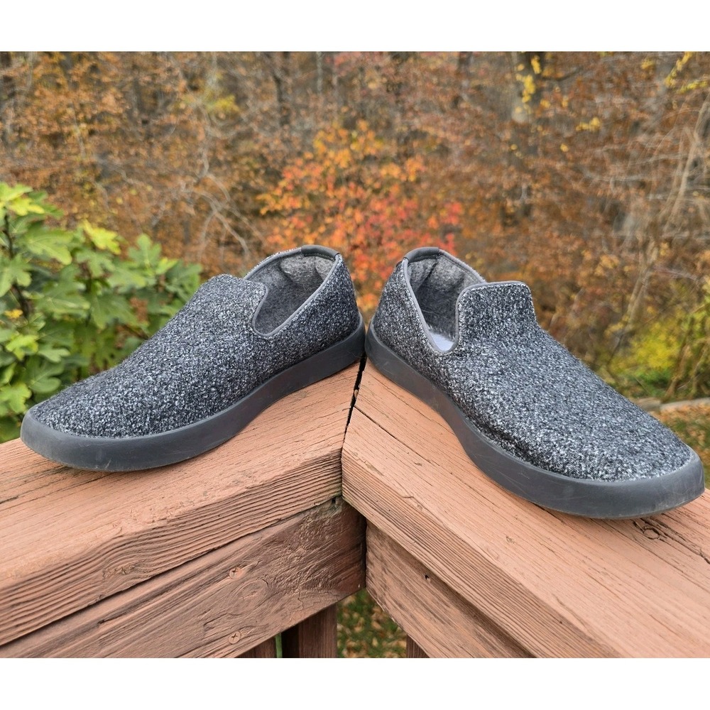 Allbirds Wool‎ Loungers Mens 8 Grey Merino Casual House Slip On Loafers Shoes